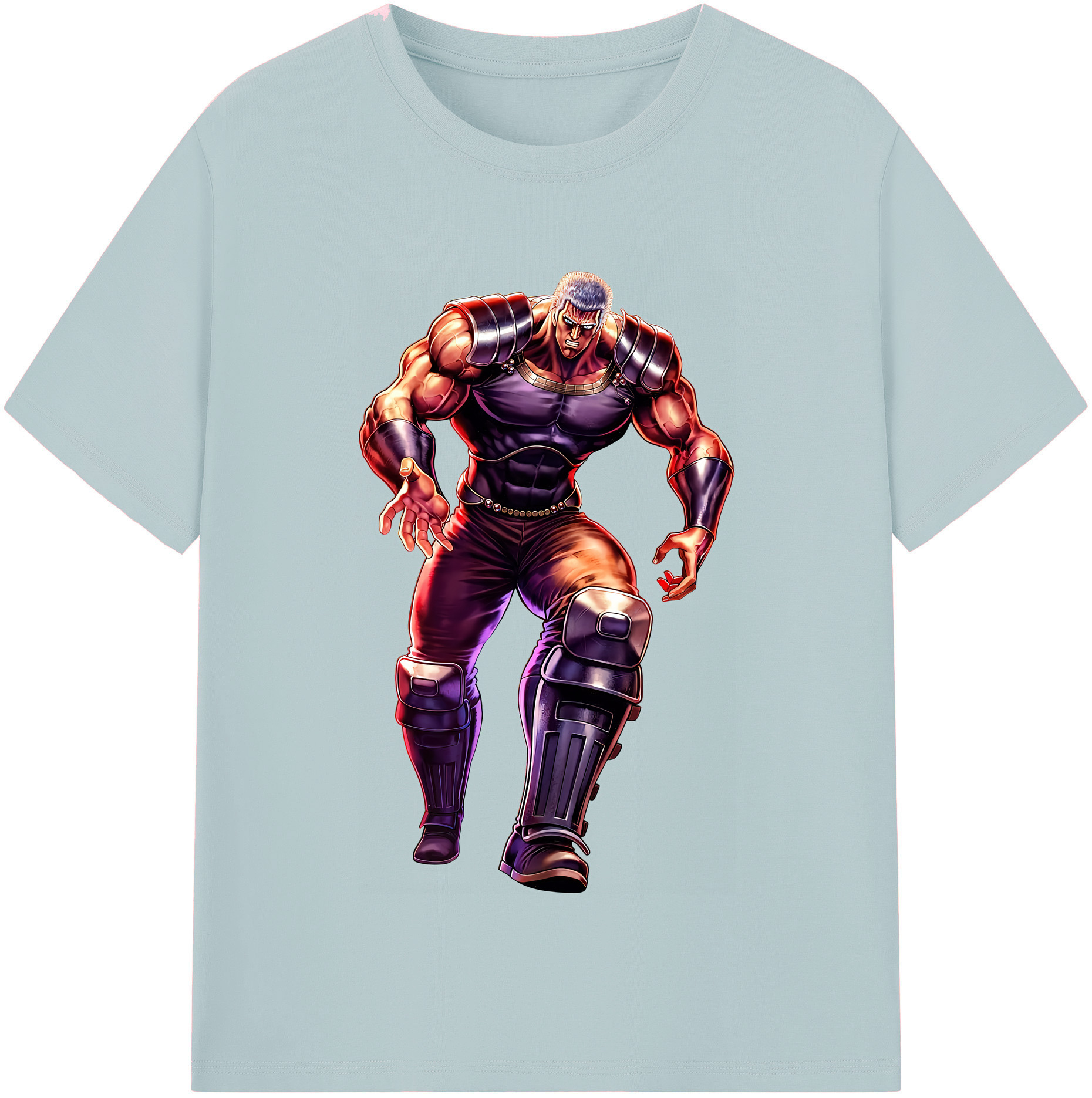 （画像用） 北斗の拳 Fist of the North Star 綿100％半袖Tシャツ（フロントプリント）